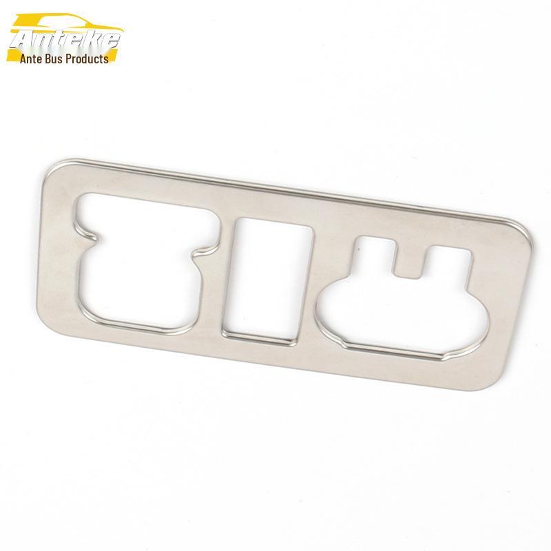 Mustang T70 Headlight Control Switch Decorative Frame in Stainless Steel
