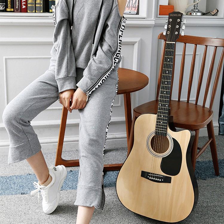 Beginner Folk Guitar 36/41 Inch - Travel Size for Men & Women