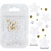 3D Flower Nail Art Decor Charms Set Glitter Rhinestones Mixed Colors Assorted Sizes for DIY Nail Art Party Makeup Use