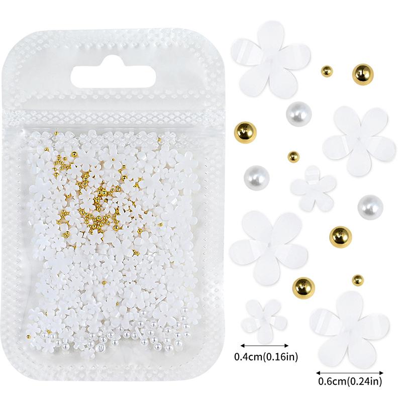 3D Flower Nail Art Decor Charms Set Glitter Rhinestones Mixed Colors Assorted Sizes for DIY Nail Art Party Makeup Use