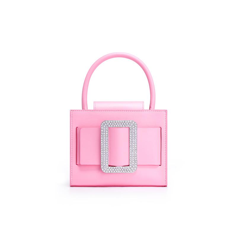 Lipstick bag calfskin crossbody handbag wearing leather strip dinner bag Guangzhou Leather Goods Factory