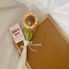 Handmade Knitted Sunflower Yarn Bouquet - Creative Artificial Flowers for Teacher's Day Gift