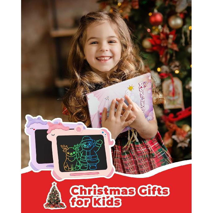 KOKODI LCD Writing Tablet, Unicorn Toys for Girls 3 4 5 6 7 8 Years Old, Colorful Toddler Doodle Board Drawing Tablet, Educational and Learning Toys,