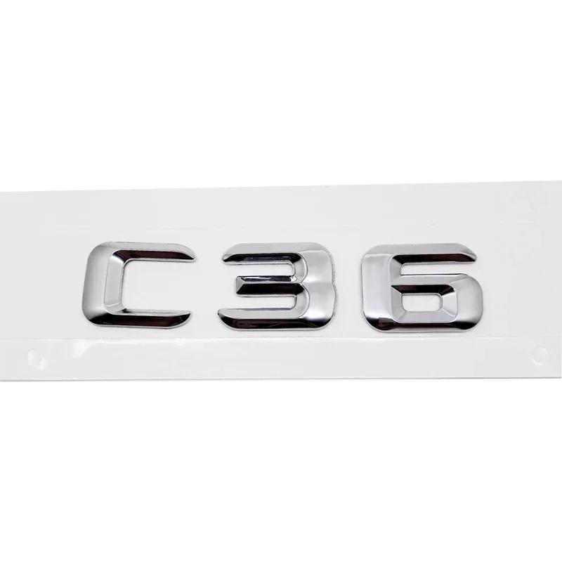 Modified Car Trunk Sticker Letter Badge Decals Decoration for Mercedes Benz C Class C32 C36 C43 C55 C63 C180 C200 C220 C230