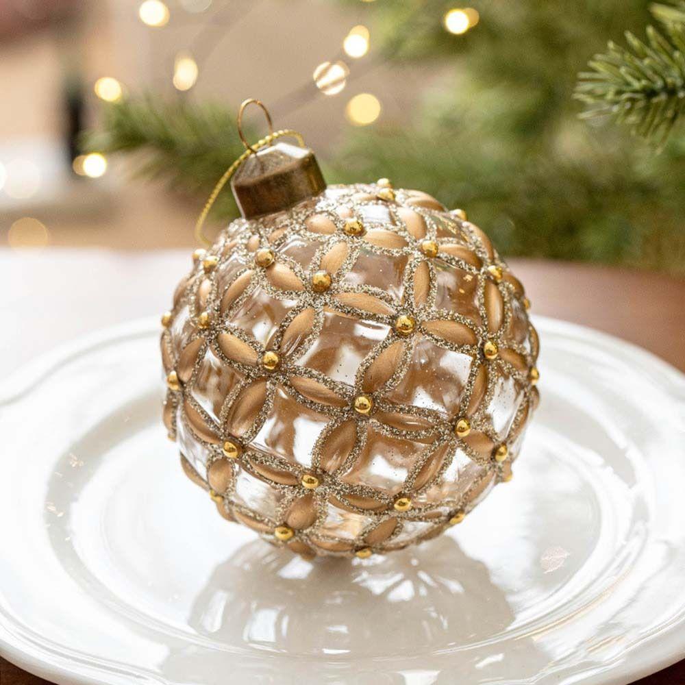 Korean Style Christmas Glass Balls 8cm Christmas Tree Pendants Multicolor Christmas Ball  New Year