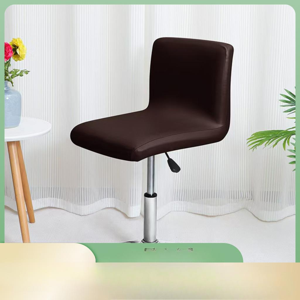 Technology Fabric Waterproof PU Imitation Leather Home Hotel Club Restaurant Bar Chair Cover Low Backrest Cover Bar Stool Cover