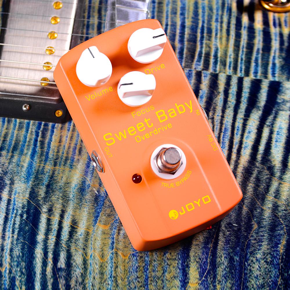 JOYO JF-36 SWEET BABY Overdrive Педаль гитарного эффекта Низкогейновый овердрайв True Bypass с ручками Volume/Drive/Focus