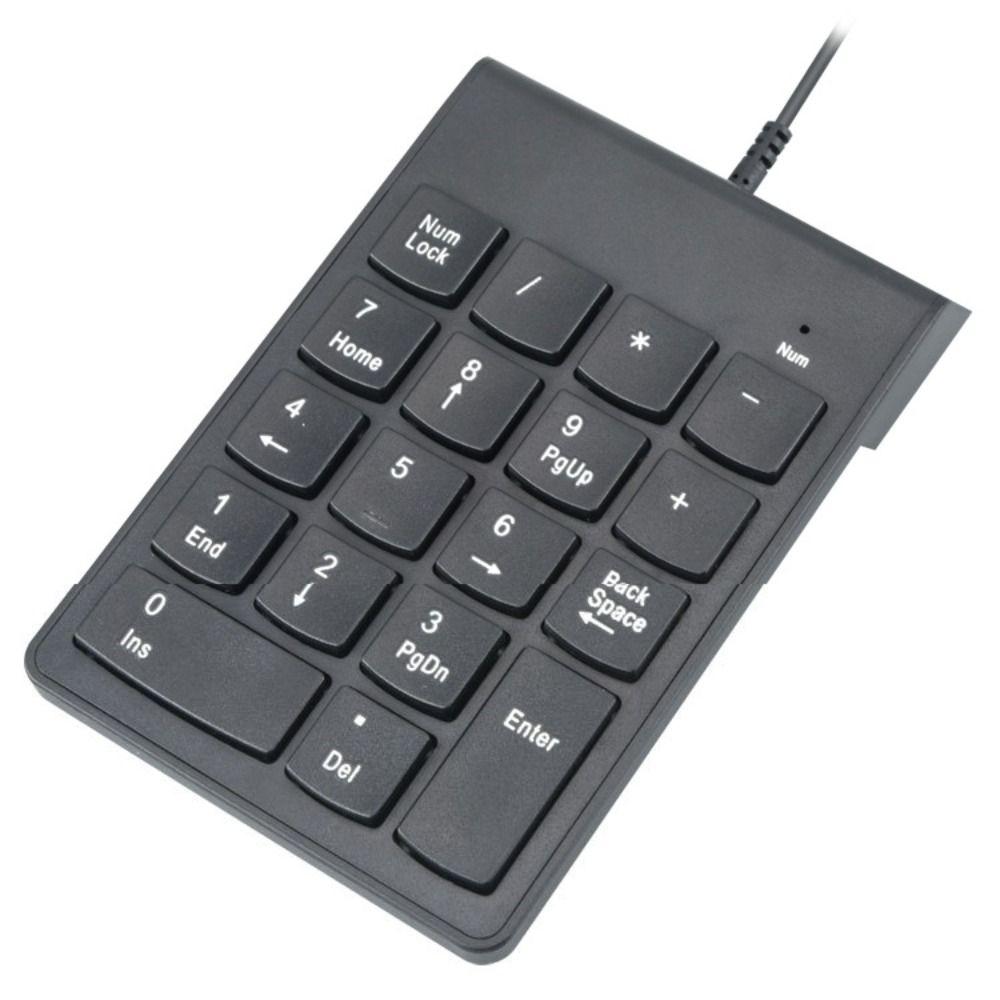 Mini USB Digital Keyboard Ergonomic Notebook Keyboard Efficient 18 Keys Keyboard  Cashier Use