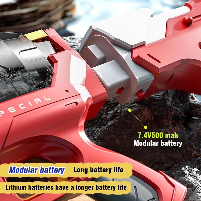 Non-Toxic Automatically Water High Pressure Electric Water Gun Light Toys For Kids Outdoor Pool Fight Games Children Water Toys Gift