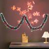 1PCS 2M Christmas Tree Tinsel Garland Christmas Decor For Home 2026 Metallic Twist Garland Xmas Ornament New Year Party Decor