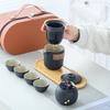 Travel tea set Ceramic Kuaike cup Car storage box Portable outdoor teapot Teacup Kung Fu tea set