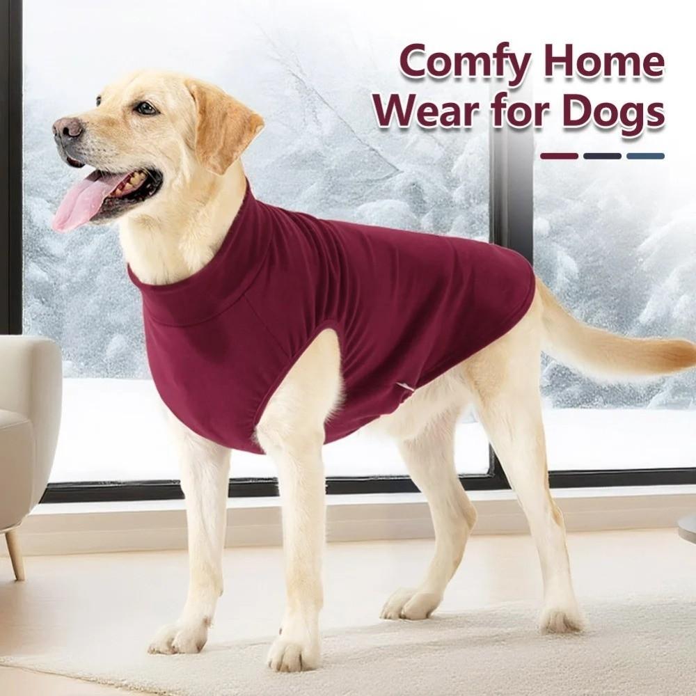 Fleece Dog Sweater Vest Warm Dog Bottoming Shirt Pet Supplies Pet Calming Clothes  Home Indoor