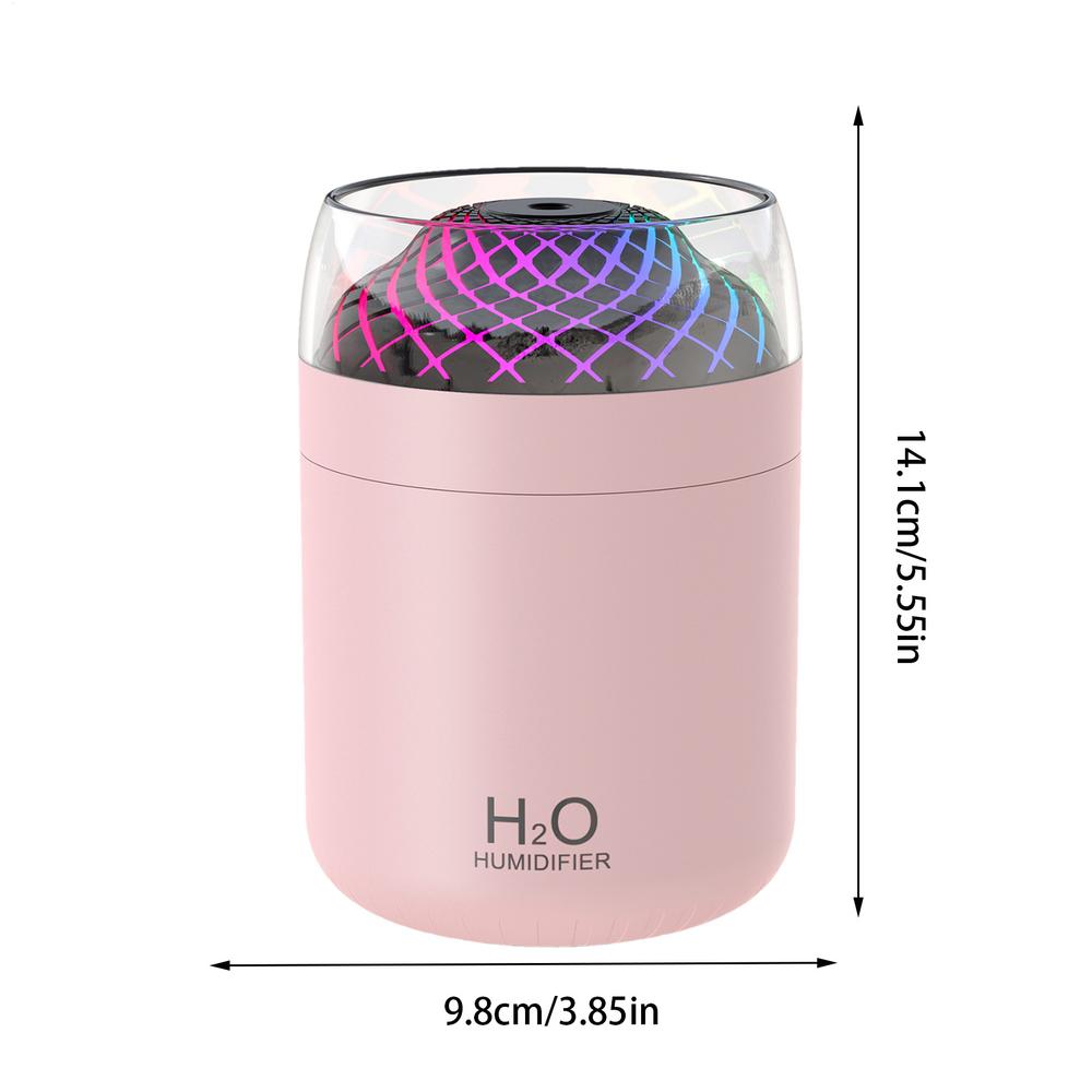 

Small Room Humidifier USB Personal Humidifier Air Diffuser With Colorful Light Cool Mist Humidification For Living Room Bedroom рожевий