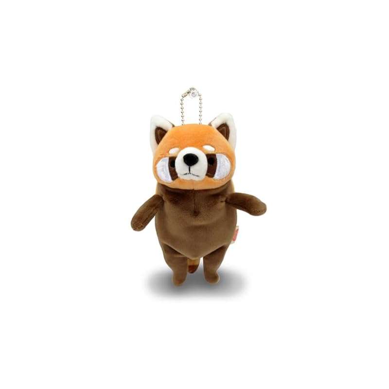 Shinada Global Mochi Series Mochilessa Gold Brown (mini) 7 X 5 X 14cm Plush Toy Red Panda Animal MORS-0088GB