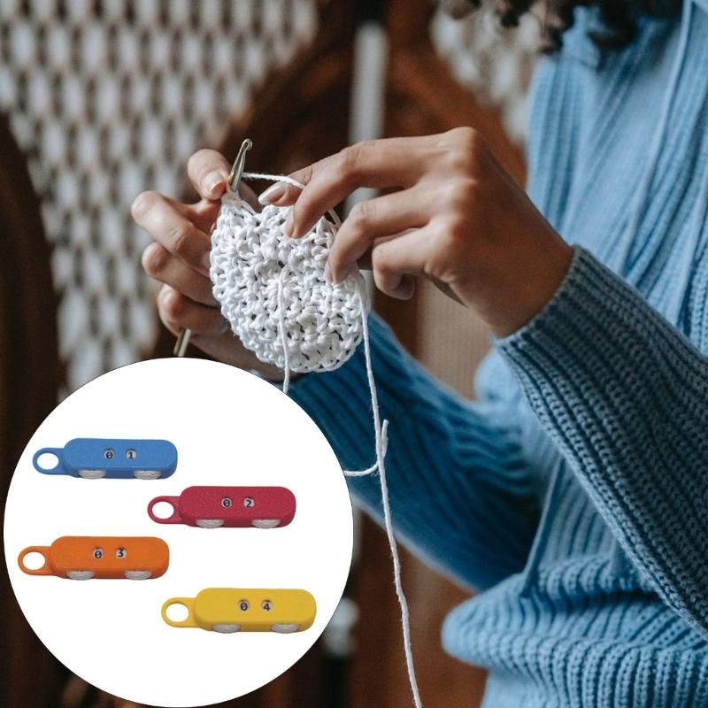 Knitting Row Counter With Ergonomic Rubber Grip Crafted From PET for Long Time Use