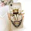 For iPhone XR Case Cover Luxury A-Z Letters Cool Crown 2D Painted Silicone Phone Casing A2107 A2108 A2105 A2106 A1984