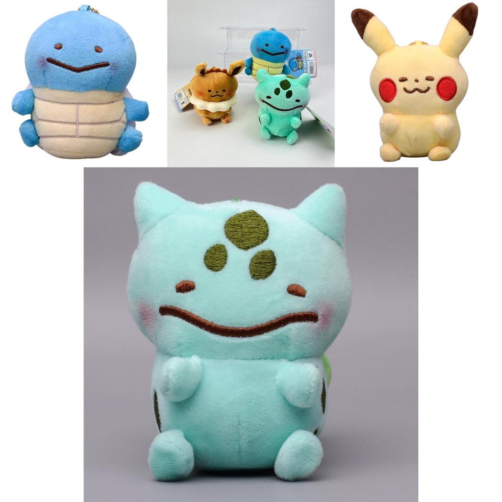 Brelocuri adorabile de pluș Pokemon cu Pikachu, Squirtle, Charmander, Bulbasaur și Eevee. Perfecte pentru colecționari!