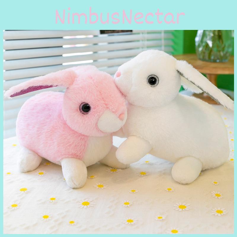 Charming Bunny White Plush Toy Perfect Stuffed Rabbit Doll Gift For Children