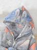 European & American Boys' Plush Hooded Jacket with Stars & Astronaut Flowers