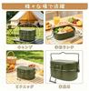 Combat Mess Kit, 2-Cup Rice Cooker, Aluminum, Camping Mess Kit, Multifunctional, with Steamer, Lightweight, Compact, Disaster Preparedness, Outdoor Co