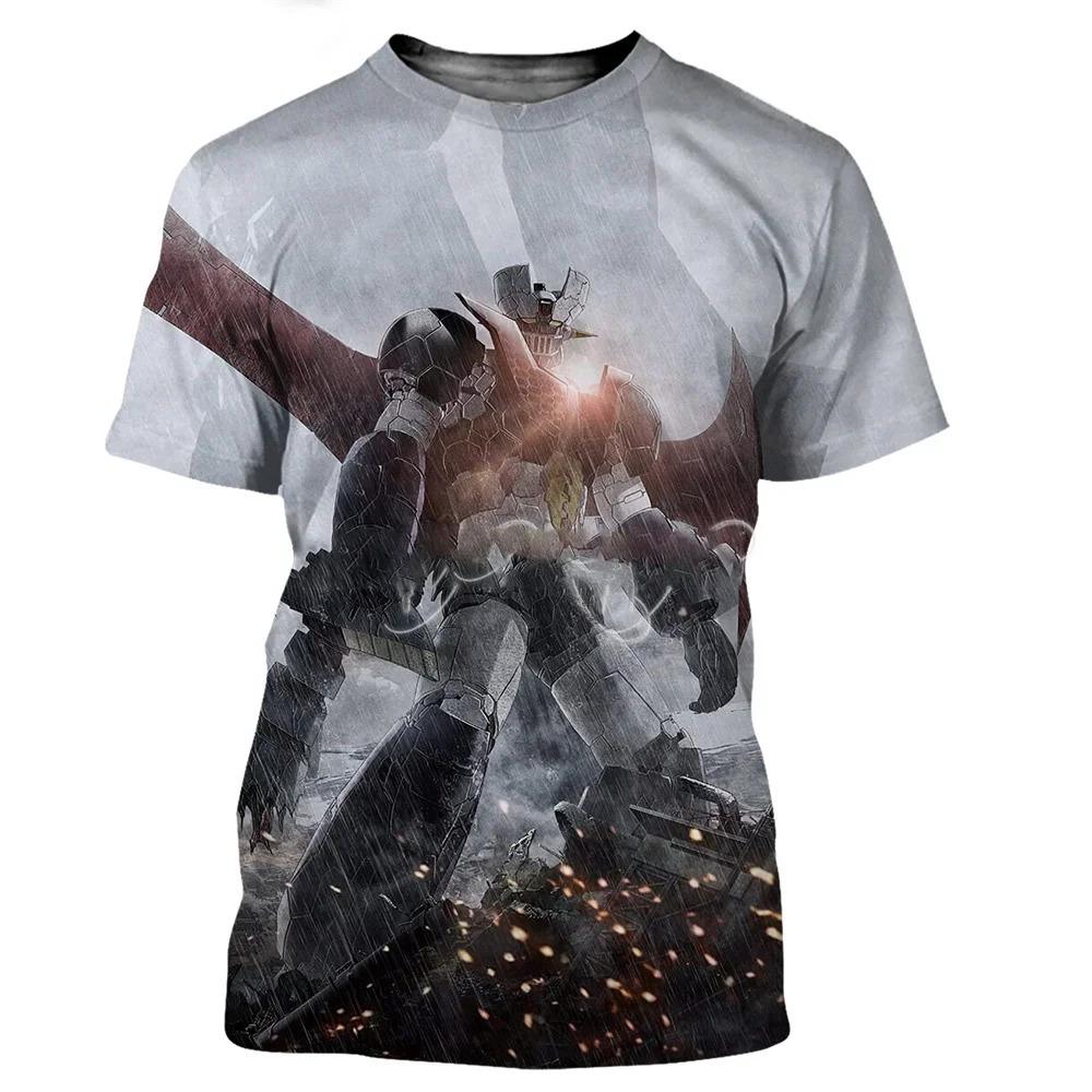 New fashion cool bell Mazinger Z Men_s3D printed T-shirt summer casual top