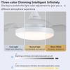 LED Fan Light Hanging Invisible Fan Blade With E27 Base Mute Remote Control +APP Dimmable Living Room Bedroom Study Lighting