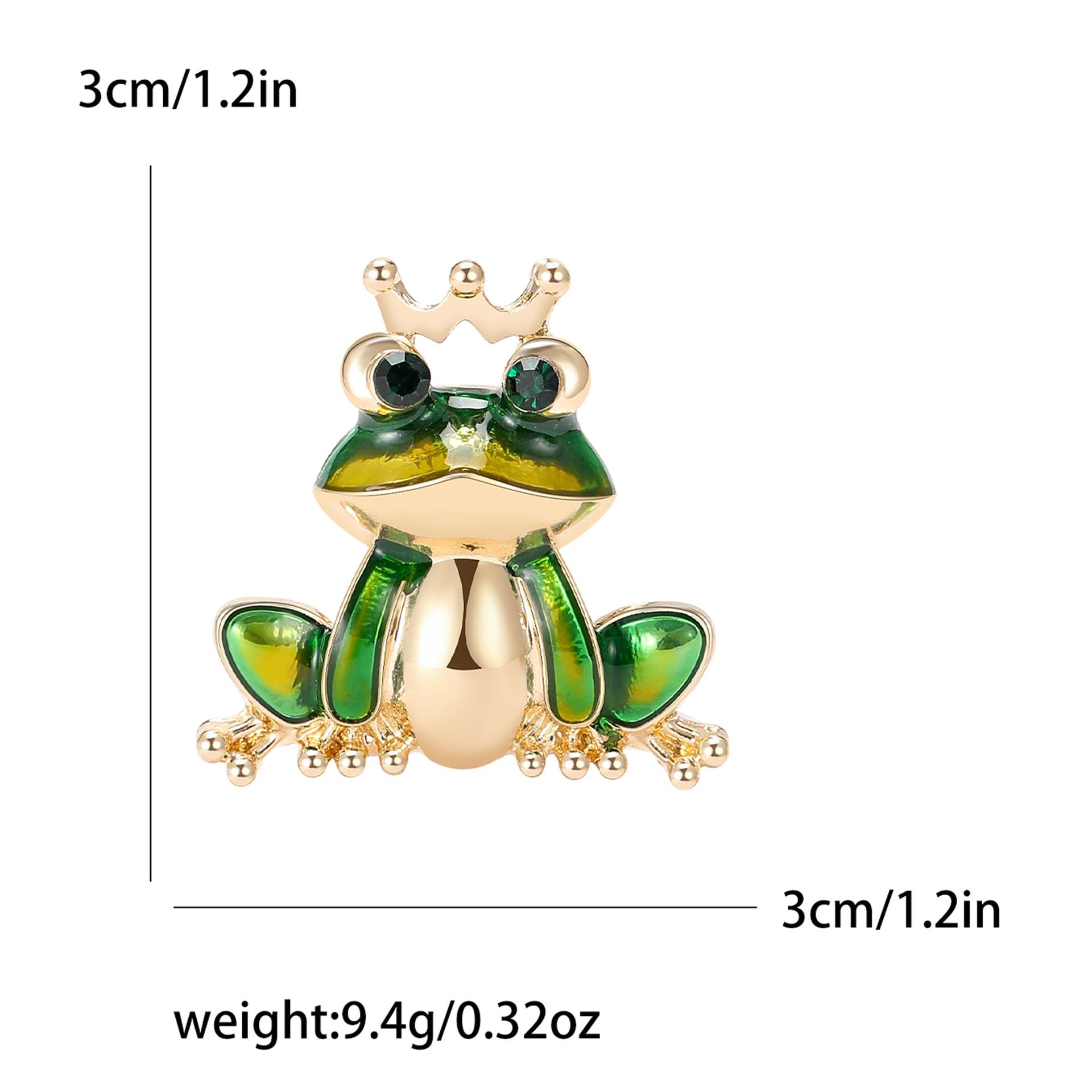 

Модная эмалевая брошь в виде лягушки-принца, простая булавка в виде животного, женская одежда, аксессуары, корсаж