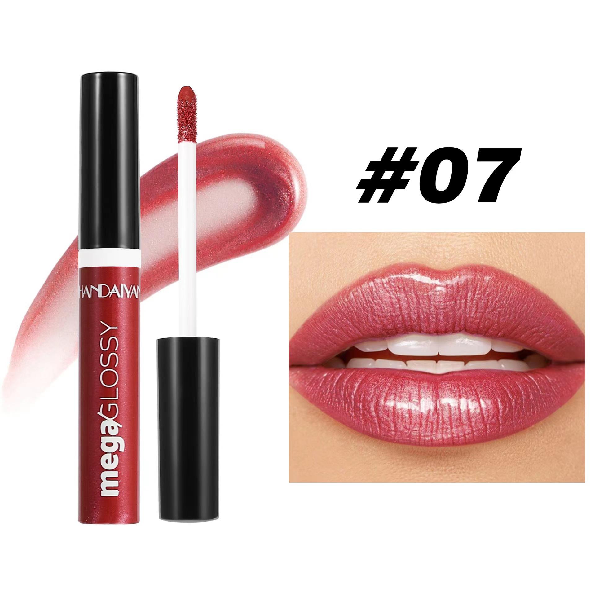 

Блиск для губ Handaiyan Crystal Glitter Lip Glaze Tint Lipstick Liquid Waterproof Moisturize Shimmer Shiny Lipglos Makeup 07