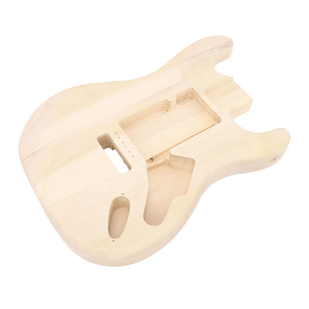 Electric Guitar Body Integrated and Unfinished Maple Wood Guitar Body Replacement DIY Accessory
