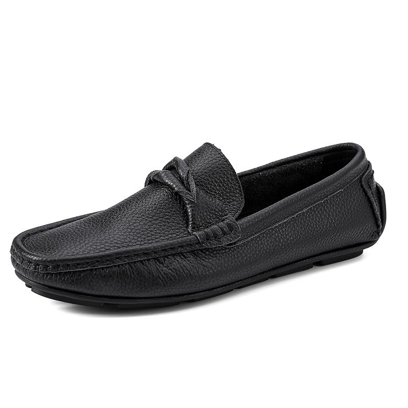 Men Loafers Shoes Summer Soft Genuine Leather Business Casual Shoes Men Moccasins Light Breathable Slip On Luxury Driving Shoes
