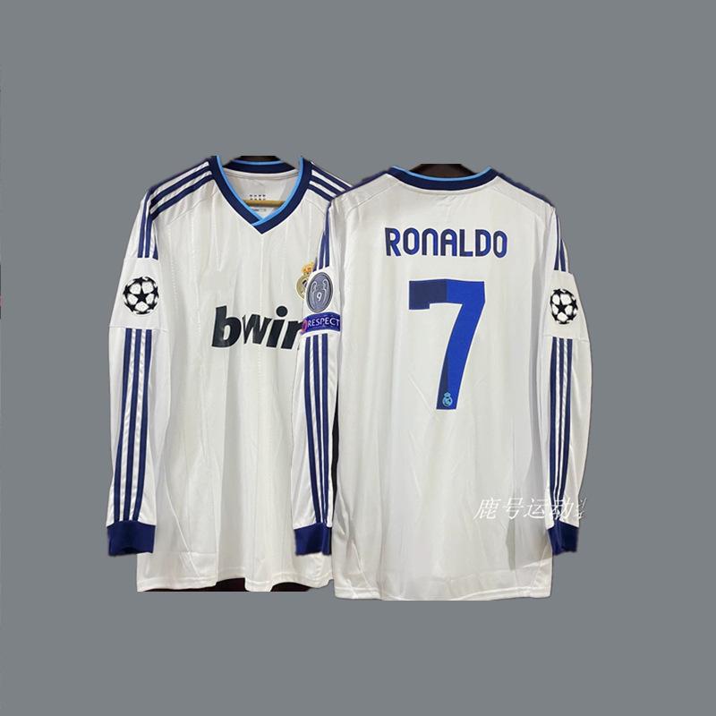 Vintage Futbol Forması Uzun Kollu Klasik Milli Takım Gömleği Beckham Zidane C Ronaldo Retro Futbol Üstü