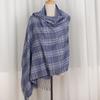Winter Cashmere Plaid Scarf Design Women Warm Shawl Wraps Soft Pashmina Men Long Tassels Scarves Thick Blanket Foulard Bandana