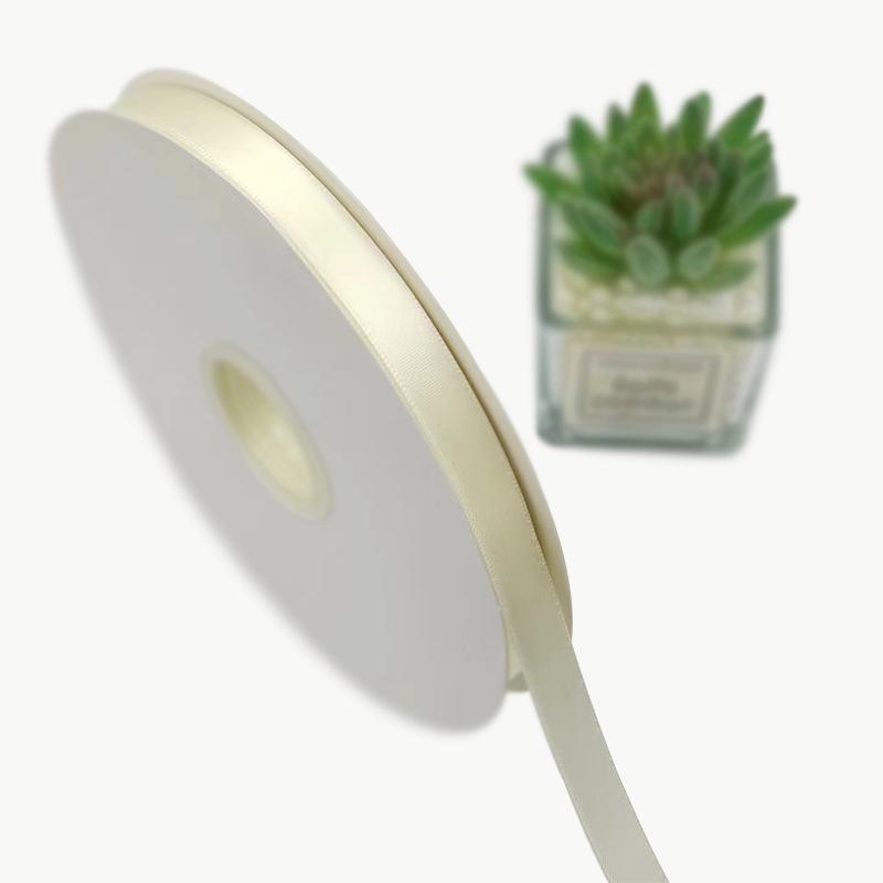 Milky White Polyester Ribbon for Gift Packaging (0.6-5cm)