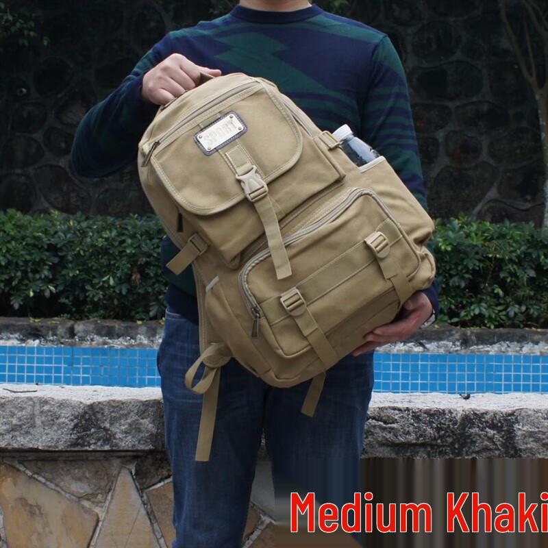 Kurenqi Outdoor Canvas Travel Backpack
