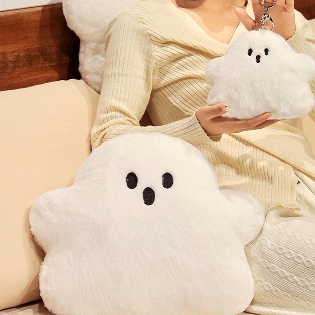 Ghost Throw Pillow Soft Comfortable Plush Cute Cartoon Indoor Decorative Throw Pillow