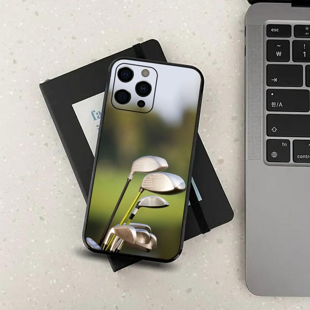 Sport Golf Ball  Phone Case For iPhone 15,14,13,12,11,Pro,X,XS,Max,XR,Plus,Mini Soft Black Cover