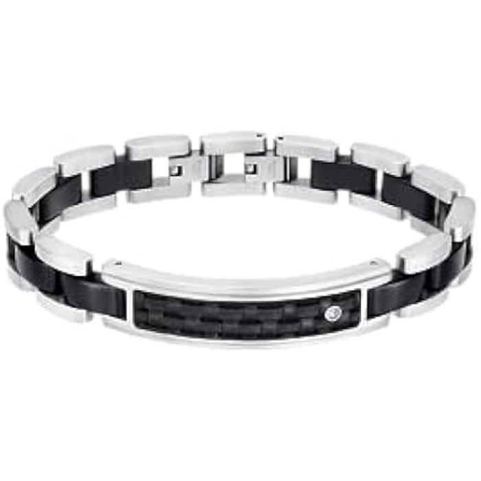 LOTUS STYLE Bracelet LS2283-2/1 Men In Black Acier inoxydable 203.00 mm Homme