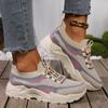 Fashion Spring and Autumn High-quality Women's Shoes Fashionable Round Toe Color Matching Low-top Comfortable Women's Vulcanized Shoes