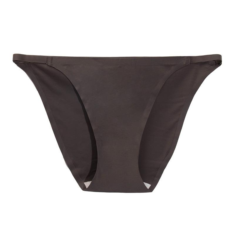 Women S Low Waist Seamless Thin Strap Bikini Underwear Antibacterial Cotton Crotch Plus Size