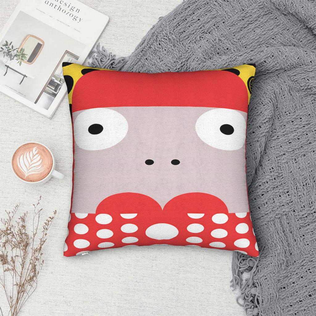 Pillow Cover Yayoi Kusama Kawaii Pillow Case For Living Room Bed Chair Pillowcases