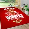 Custom Name Olympiacos FC Crest Carpet Rug Customizable Soft Washable Anti-Slip Home Living Room Sofa Mats Personalized Rug. 0909227