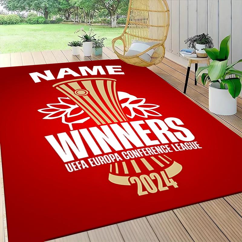 Custom Name Olympiacos FC Crest Carpet Rug Customizable Soft Washable Anti-Slip Home Living Room Sofa Mats Personalized Rug. 0909227