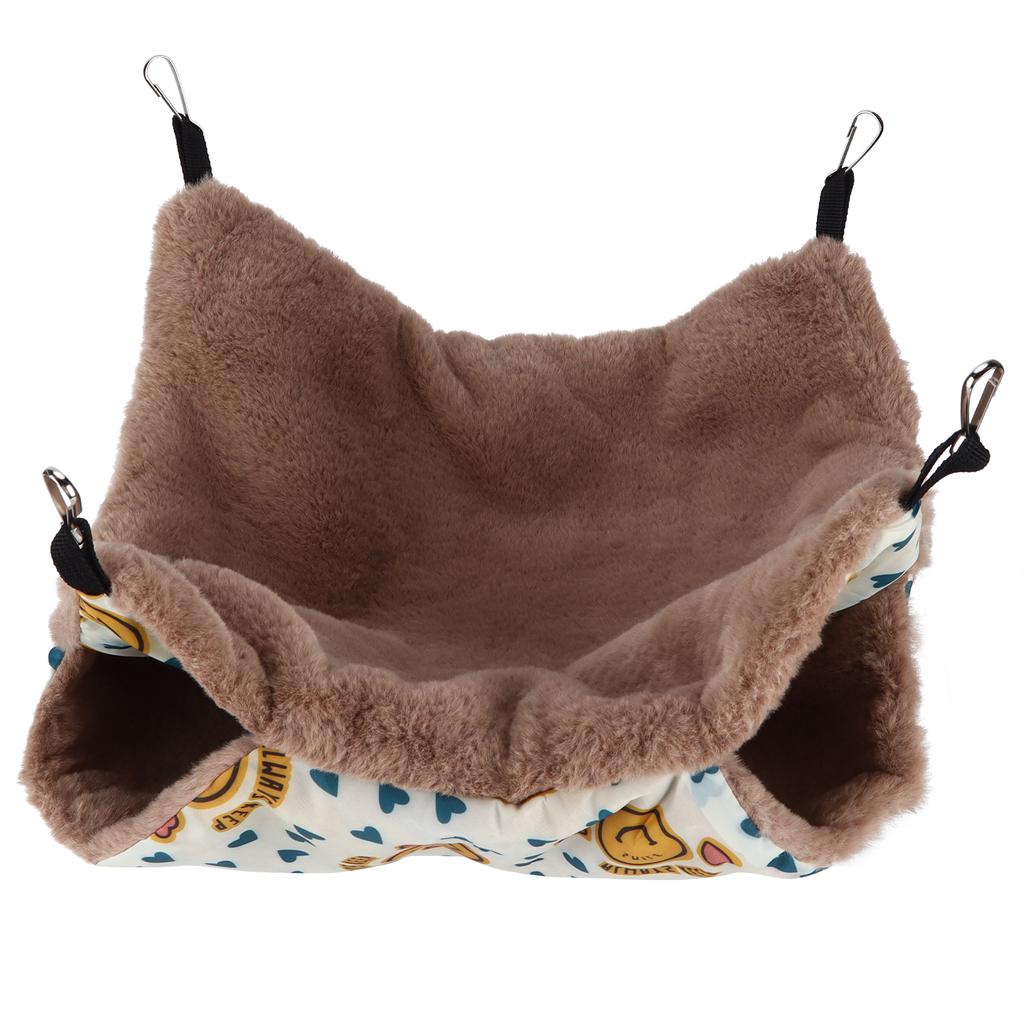 Small Pet Hanging Hammock Bunkbed Warm Pet Bed for Hamsters Mice White Rats and Other Small PetsS