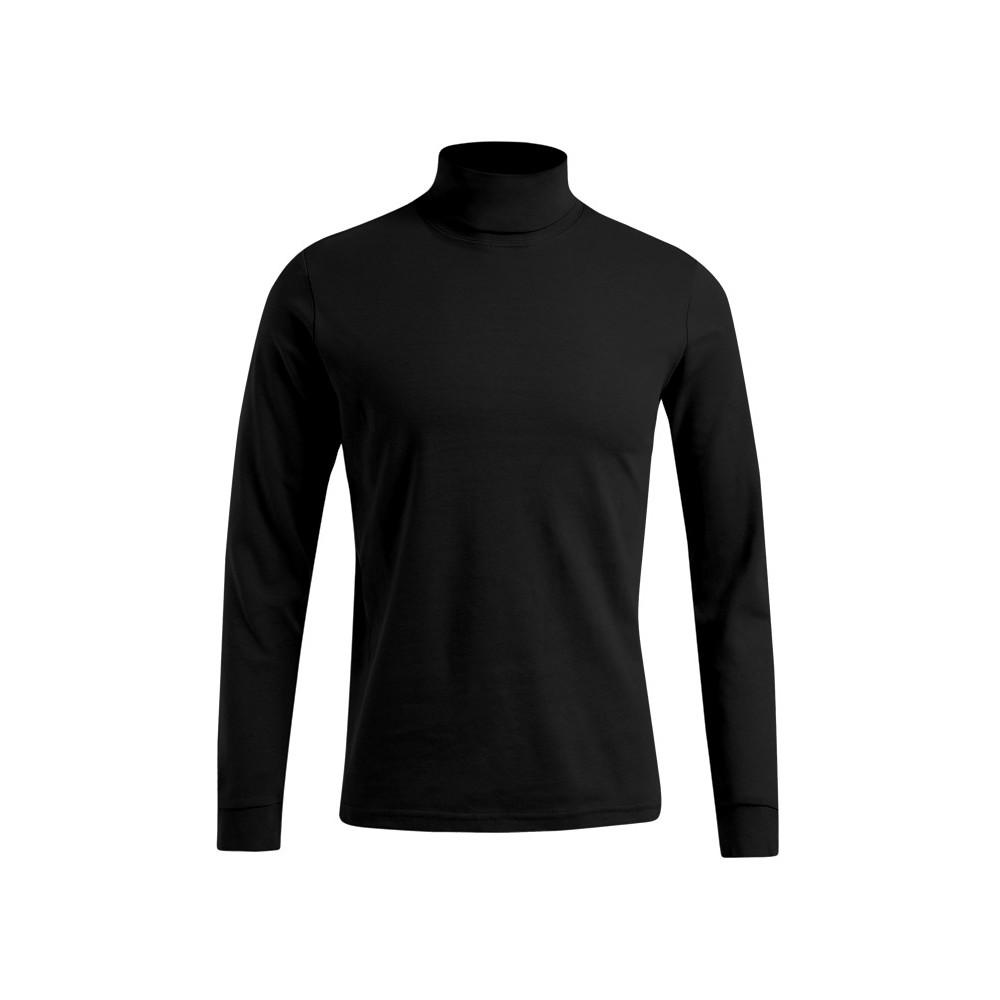 Promodoro Mens Turtle Neck Long-Sleeved T-Shirt