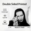 Singer MMarilyn MManson Cushion Cover Plush Fabric Soft DoubleSided Printed Sofa Warm Winter Home Child Gift Pillow Case