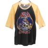 AZIA 80s Paki Cotton Five-quarter Sleeve T-shirt Band T Rock Band Asia Men's Used