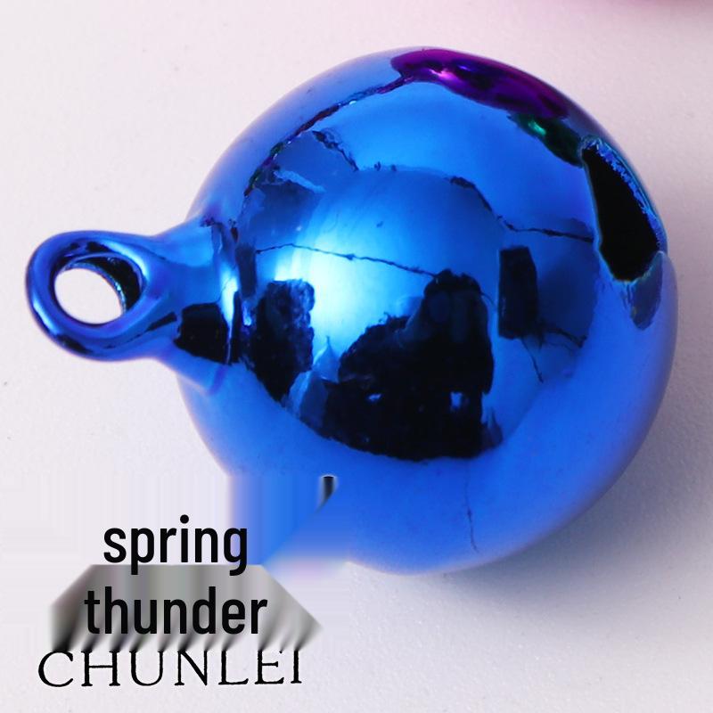 18 mm Färgstark Galvaniserad Husdjurshalsbandsklocka - Julprydnad Vakuumpläterad Järnklocka