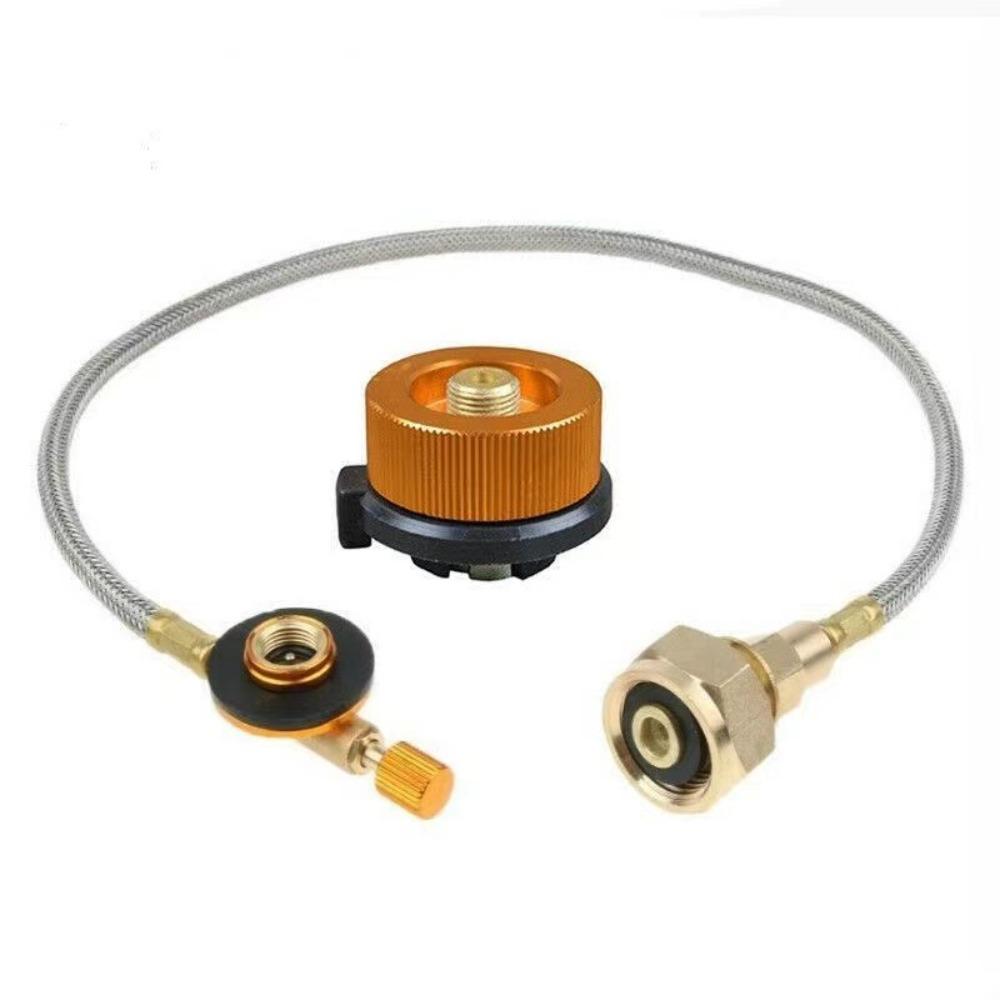 PVC/Metal Gas Cylinder Adapter Portable Camping Stove Adapter Propane Cylinder