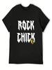 Rock Chick T-shirt Blauw Lock Esthetische Kleding Dierlijke Prinfor Jongens uniseks Kleding