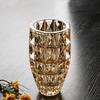 Crystal Glass Vase Luxury High Sense Transparent Water Flower Arrangement Ornaments Living Room Home Soft Decoration Vase